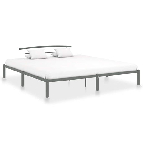 Vidaxl bedframe metaal grijs 200x200 cm