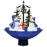 Vidaxl kerstboom sneeuwend met paraplubasis 75 cm pvc blauw