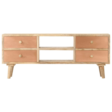 Vidaxl tv-meubel 110x30x45 cm massief mangohout