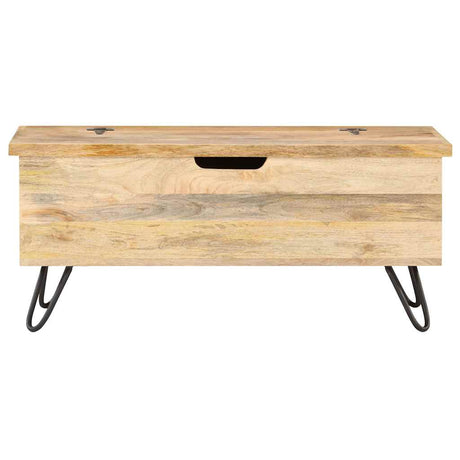 Vidaxl opbergkist 90x40x45 cm massief mangohout