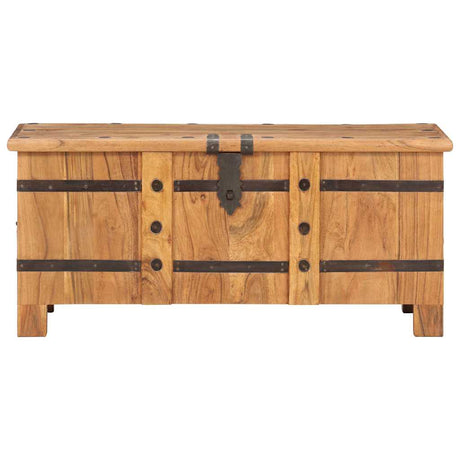 Vidaxl opbergkist 90x40x40 cm massief acaciahout