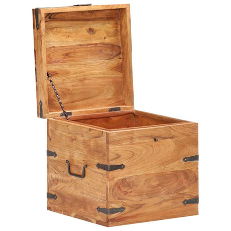 Vidaxl kist 40x40x40 cm massief acaciahout