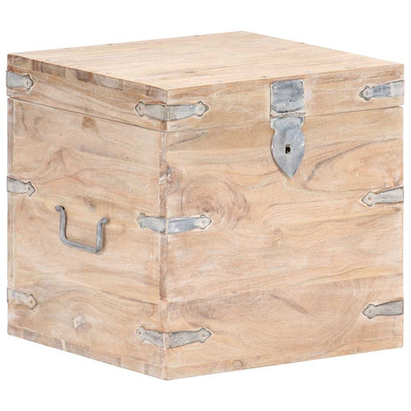 Vidaxl opbergkist 40x40x40 cm massief acaciahout