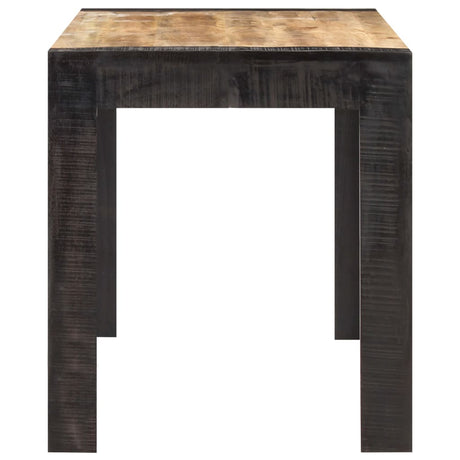 Vidaxl eettafel 140x70x76 cm massief ruw mangohout