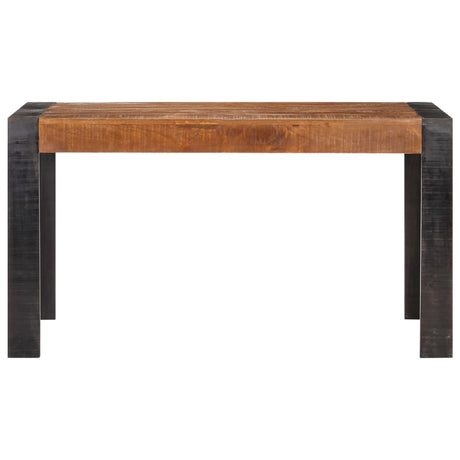 Vidaxl eettafel 140x70x76 cm massief ruw mangohout