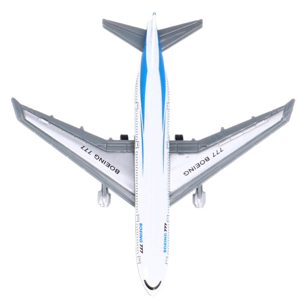 Toi-Toys Pull Back Vliegtuig Metaal Boeing 777