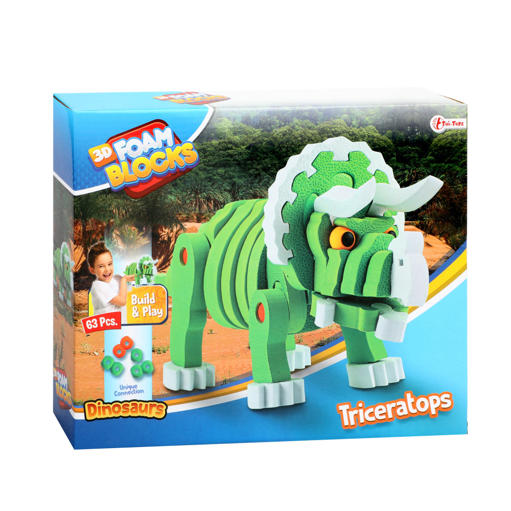 Toi-Toys Toi-toys Knutselpuzzel Tricera Junior 25,8 Cm Groen 59-delig