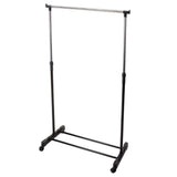 Storage solutions Storage solutions Kledingrek met wielen enkele stang 80x42x(90-165) cm