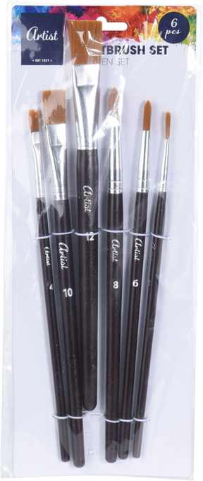 Kwasten set 6 stuks
