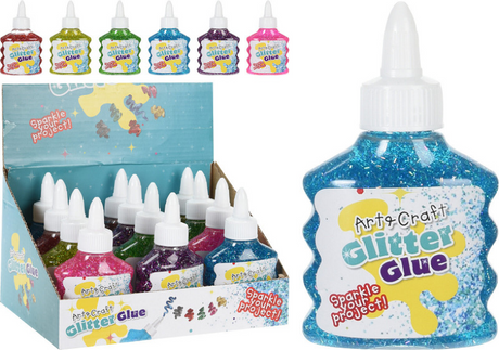 Glitterlijm in fles, 90ml