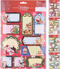 Geschenkstickers kerst 21x30cm 4 assorti