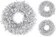 Krans lametta 50cm - zilver