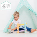Studio circus houten autobaan + 3 auto #039;s