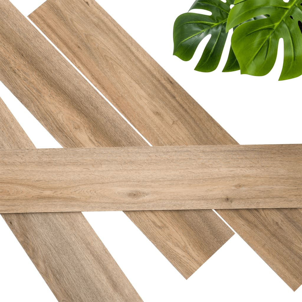 WallArt WallArt Planken hout-look natuurlijk eiken lichtbruin