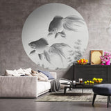 WallArt WallArt Behangcirkel Two Goldfish 190 cm