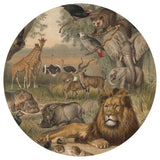 Wallart wallart behangcirkel animals of africa 142,5 cm