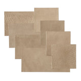 WallArt WallArt 32 st Tegel Borret leer zandbeige