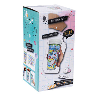 Koopman maak je eigen drinkbeker diamond painting