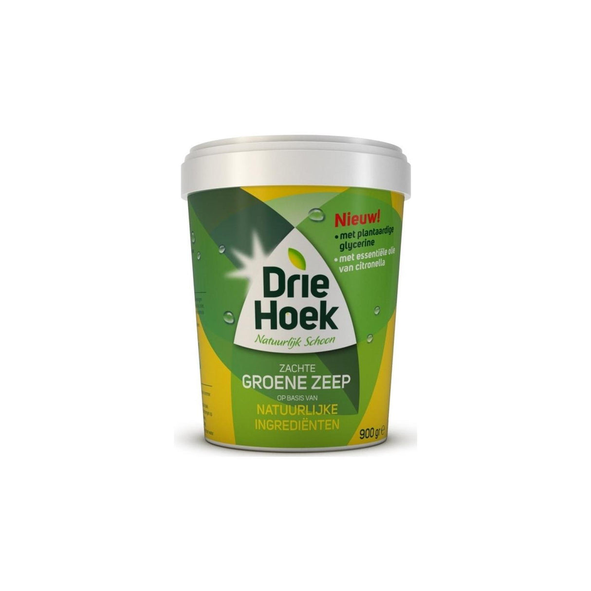 Driehoek zachte groene zeep 900gr