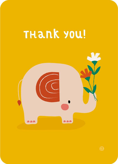 Bora thank you! olifant ansichtkaart (5
