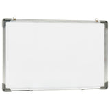 VidaXL Whiteboard magnetisch 60x40 cm staal wit