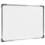 VidaXL Whiteboard magnetisch 70x50 cm staal wit