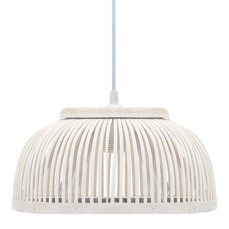Vidaxl hanglamp halfrond 40 w e27 34x14,5 cm bamboe