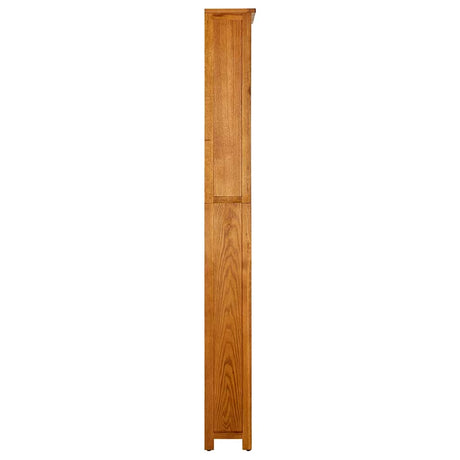 Vidaxl boekenkast met 7 schappen 90x22,5x200 cm massief eikenhout