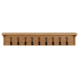 Vidaxl kapstok 90x16x16 cm massief eikenhout