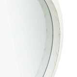 Vidaxl wandspiegel met band 50 cm wit