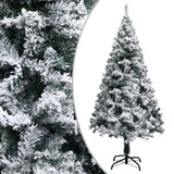 VidaXL Kunstkerstboom met sneeuw 150 cm groen