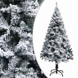 Vidaxl kunstkerstboom met sneeuw 150 cm groen