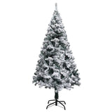 Vidaxl kunstkerstboom met sneeuw 150 cm groen