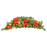 Vidaxl kerstboog met led-lampjes 90 cm pvc groen