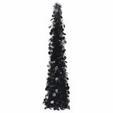 Vidaxl kunstkerstboom pop-up 120 cm pet zwart