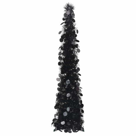 Vidaxl kunstkerstboom pop-up 120 cm pet zwart