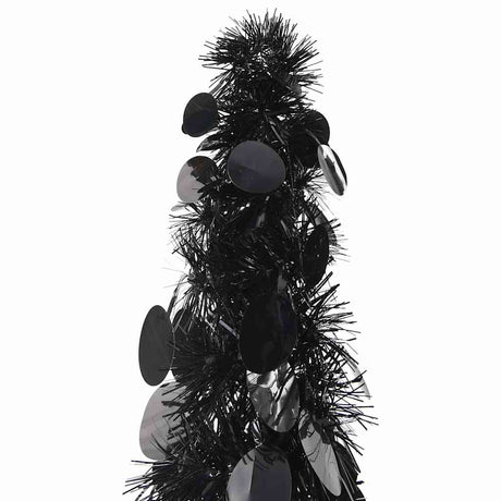 Vidaxl kunstkerstboom pop-up 120 cm pet zwart