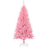 Vidaxl kunstkerstboom met standaard 150 cm pvc roze
