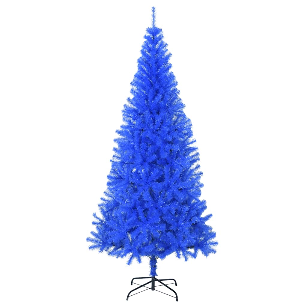 Vidaxl kunstkerstboom met standaard 210 cm pvc blauw