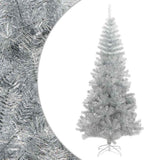 Vidaxl kunstkerstboom met standaard 180 cm pet zilverkleurig