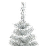 VidaXL Kunstkerstboom met standaard 180 cm PET zilverkleurig