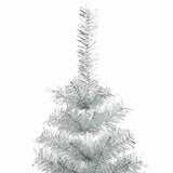 Vidaxl kunstkerstboom met standaard 180 cm pet zilverkleurig