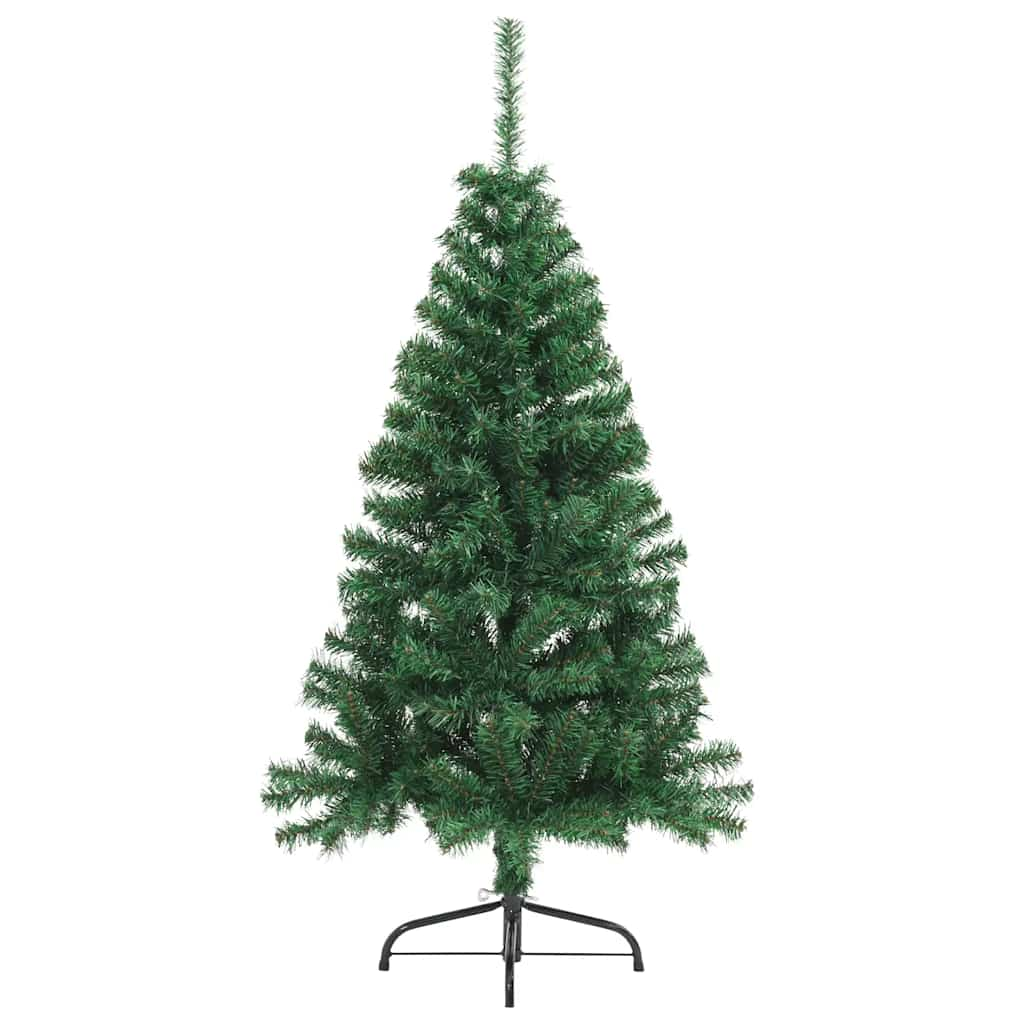 Vidaxl kunstkerstboom met standaard half 150 cm pvc groen