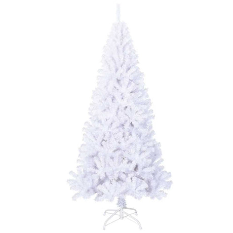 Vidaxl kunstkerstboom met dikke takken 210 cm pvc wit