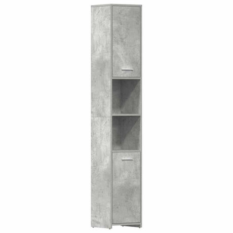Vidaxl badkamerkast 30x30x183,5 cm bewerkt hout betongrijs