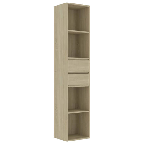 Vidaxl boekenkast 36x30x171 cm bewerkt hout sonoma eikenkleurig