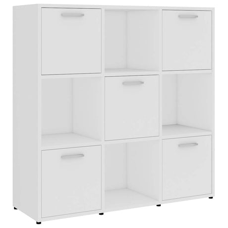 Vidaxl boekenkast 90x30x90 cm bewerkt hout wit