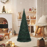Vidaxl kunstkerstboom met verlichting pop-up 150 cm groen