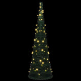 Vidaxl kunstkerstboom met verlichting pop-up 150 cm groen