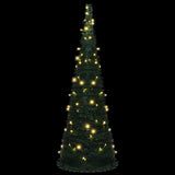 Vidaxl kunstkerstboom met verlichting pop-up 180 cm groen